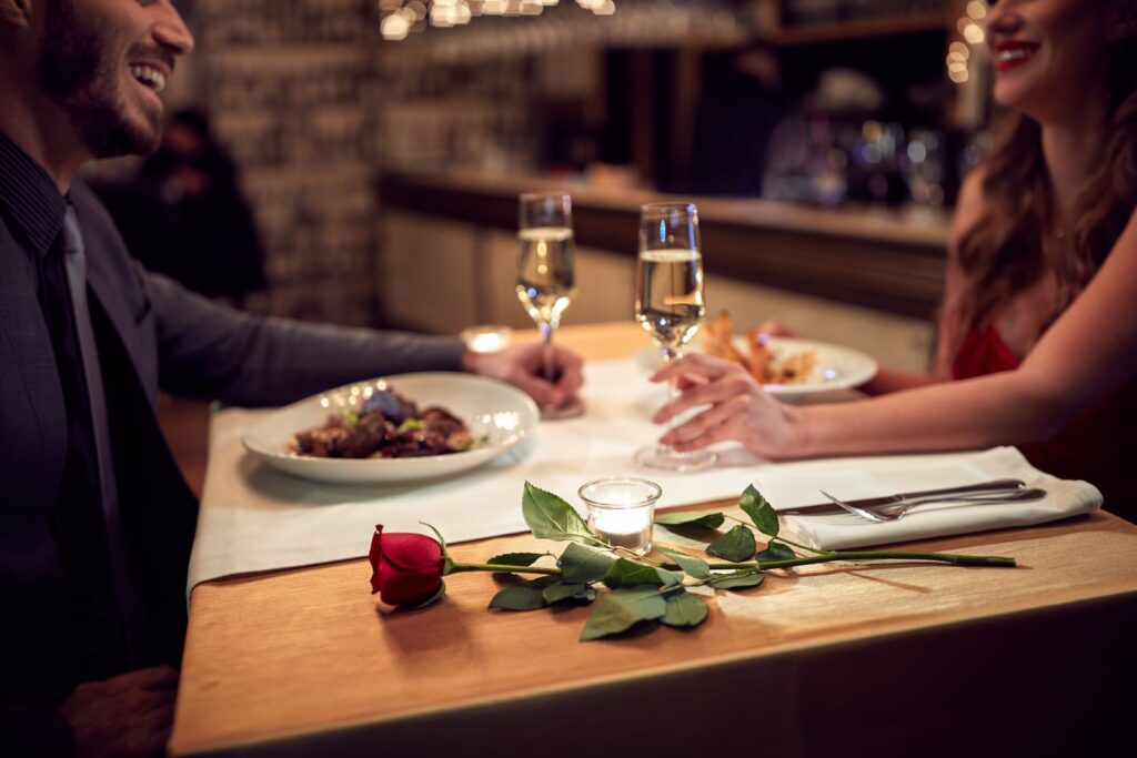 couple on Valentine's Day date